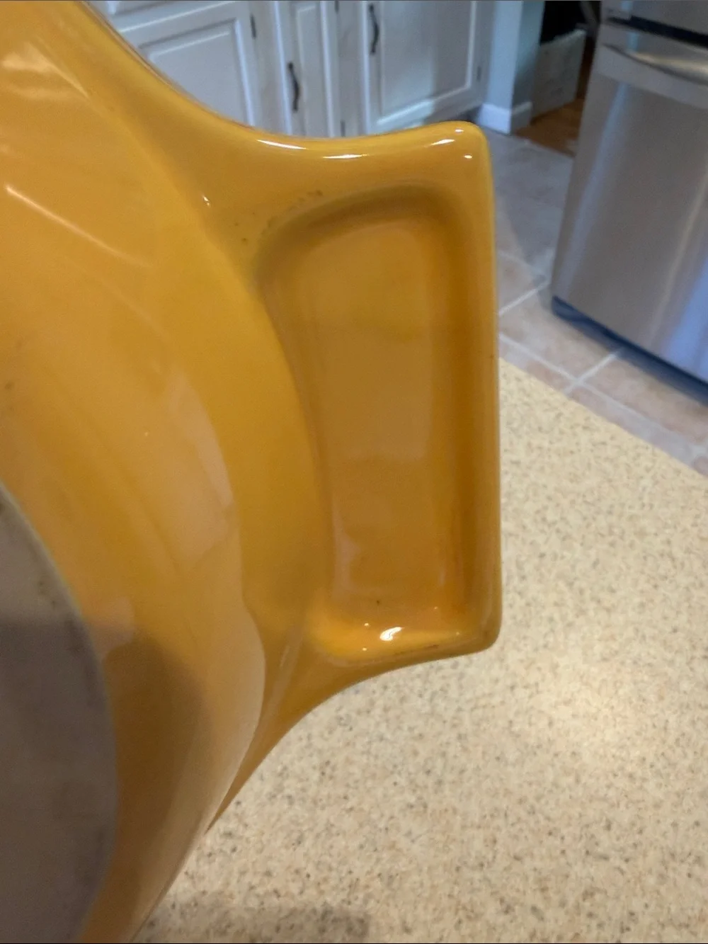 Yellow Ceramic Oven-to-Table Baking Dish-Cuisinart 14 in Oval dish